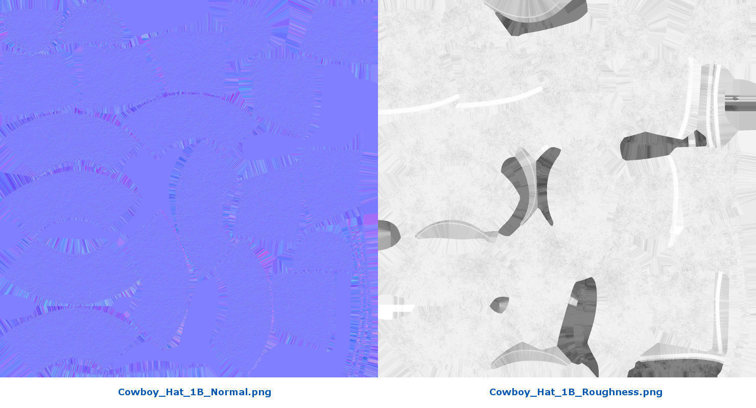 Cowboy Hat 1B Low-poly 3D model_11