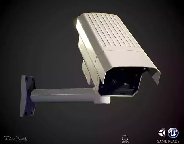 Security Camera PBR Low-poly 3D model