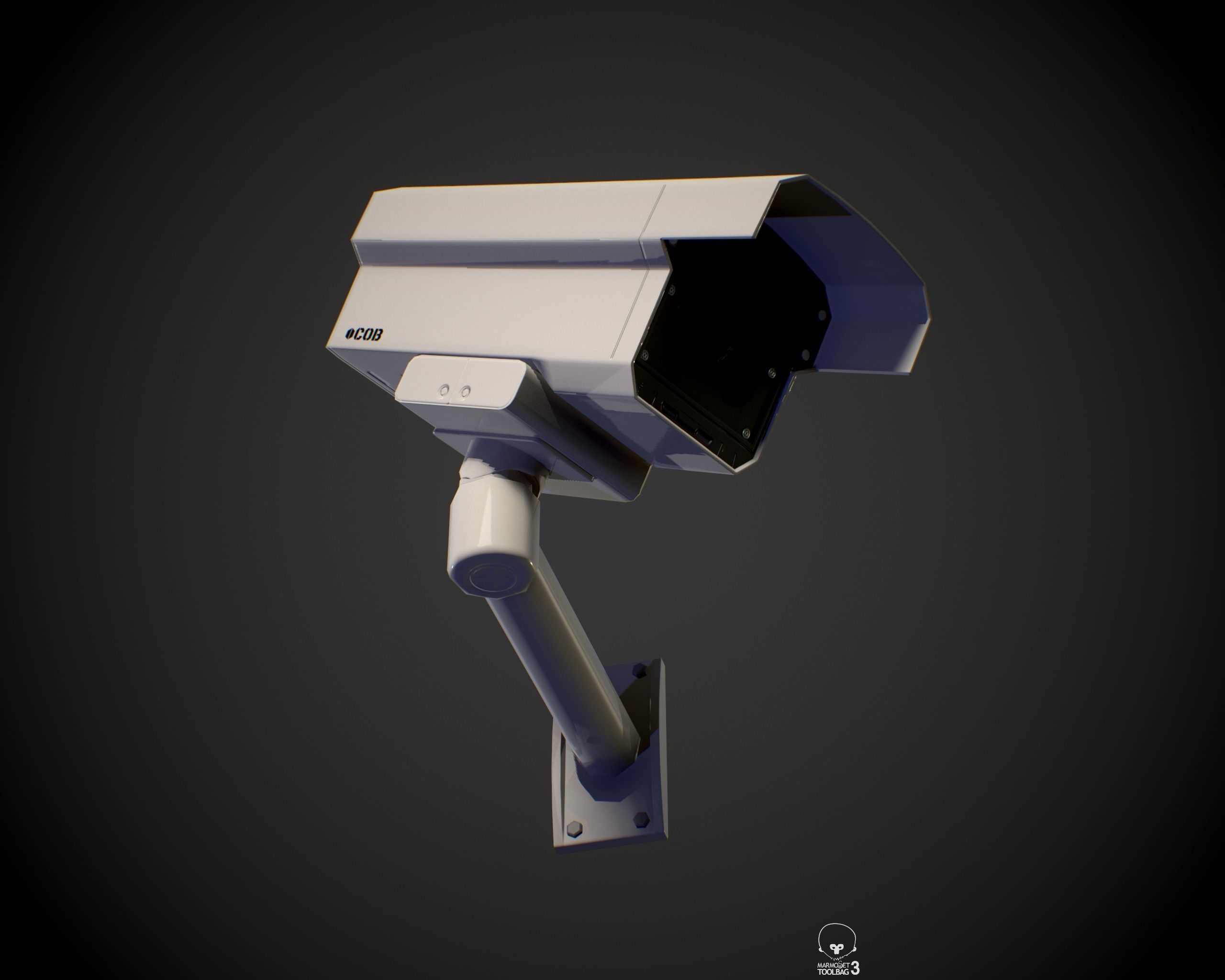Security Camera PBR Low-poly 3D model_6