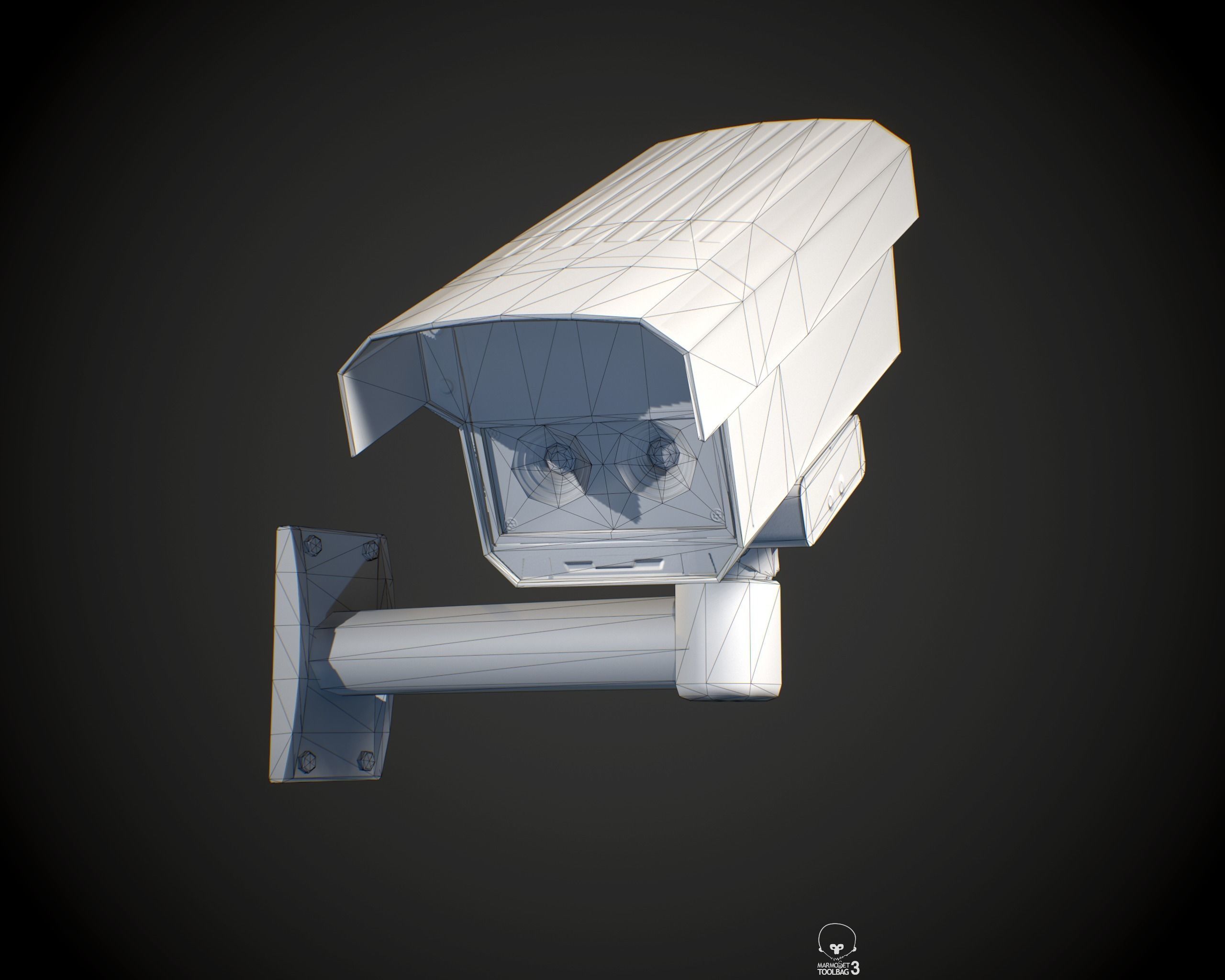 Security Camera PBR Low-poly 3D model_7