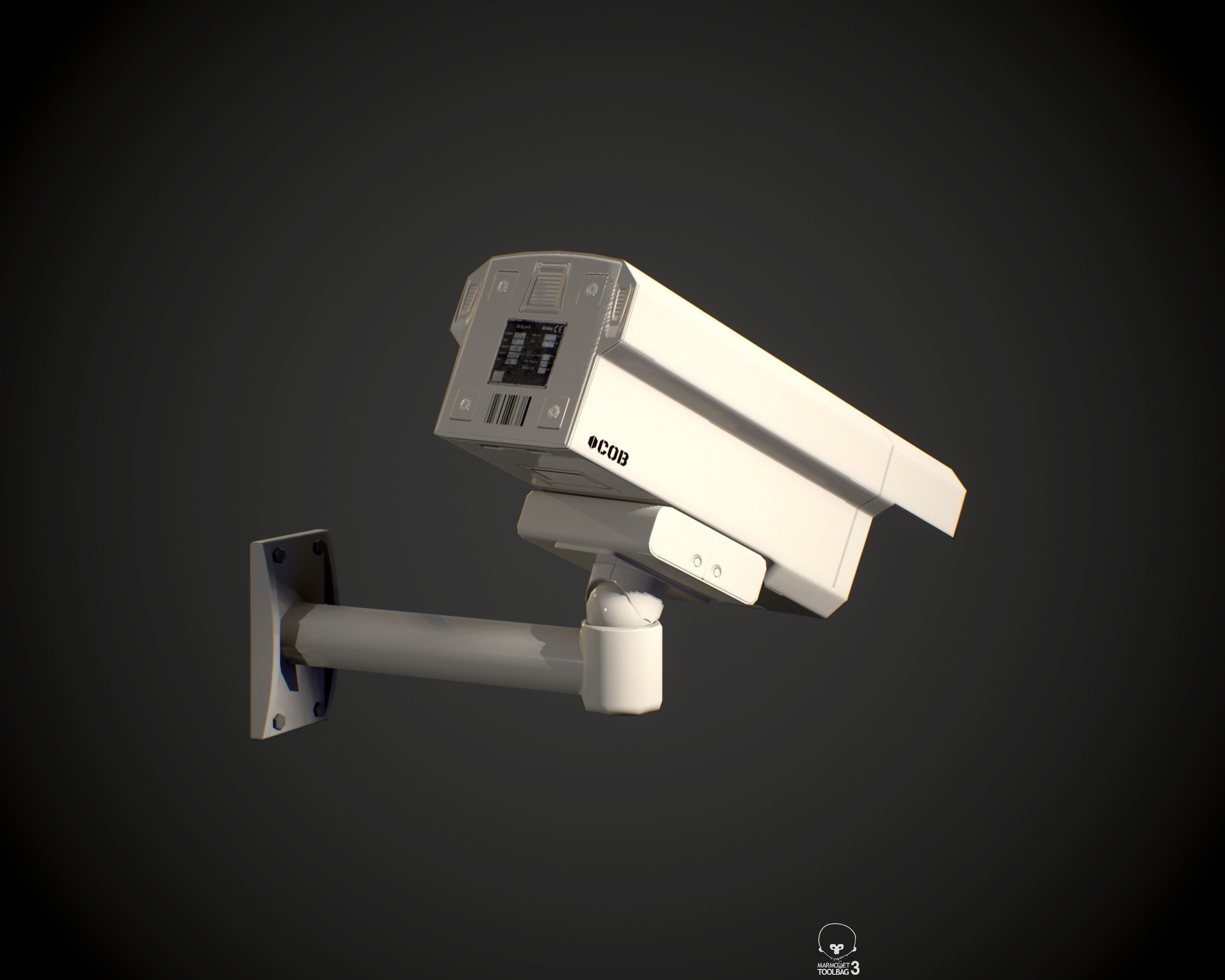 Security Camera PBR Low-poly 3D model_3