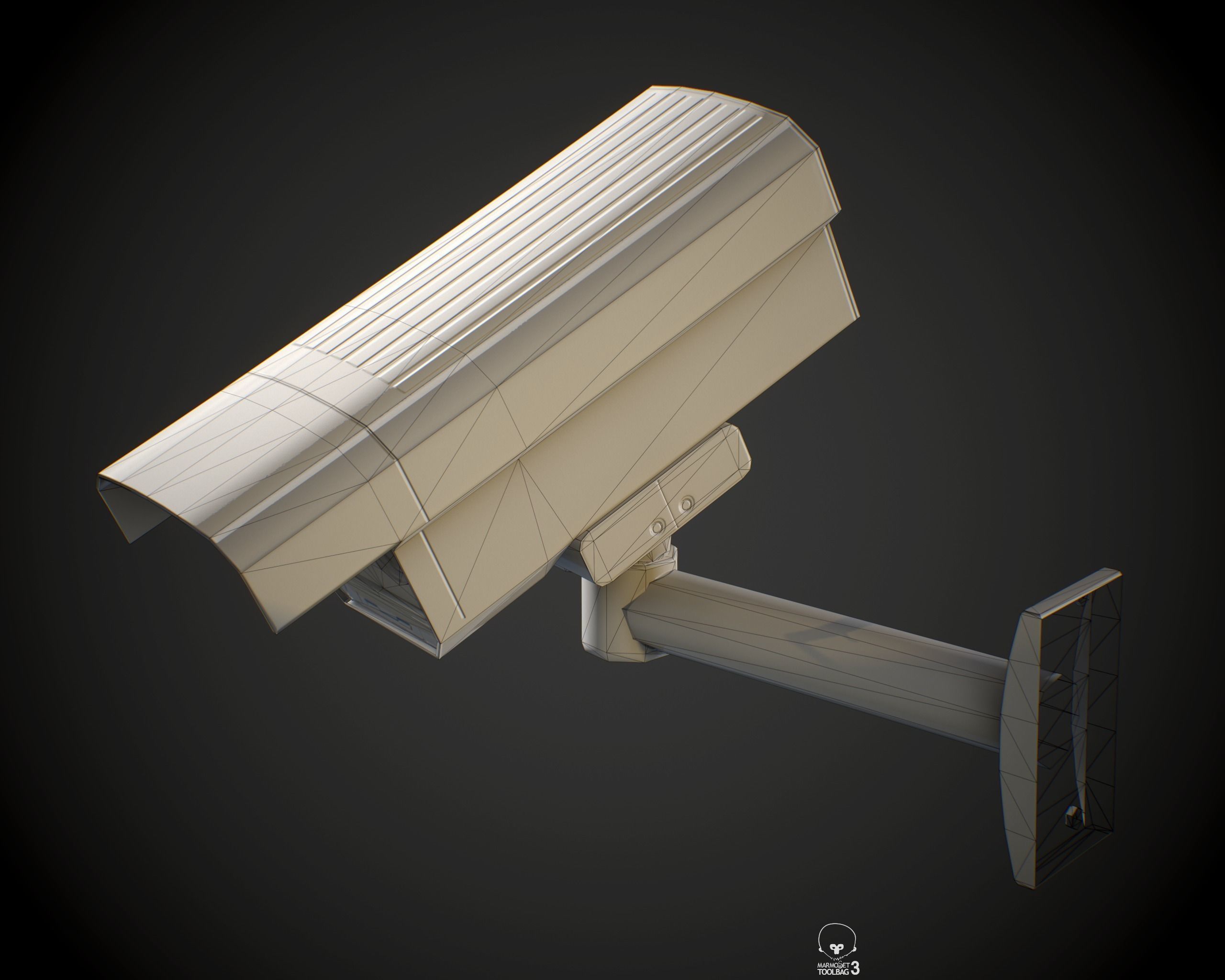 Security Camera PBR Low-poly 3D model_9