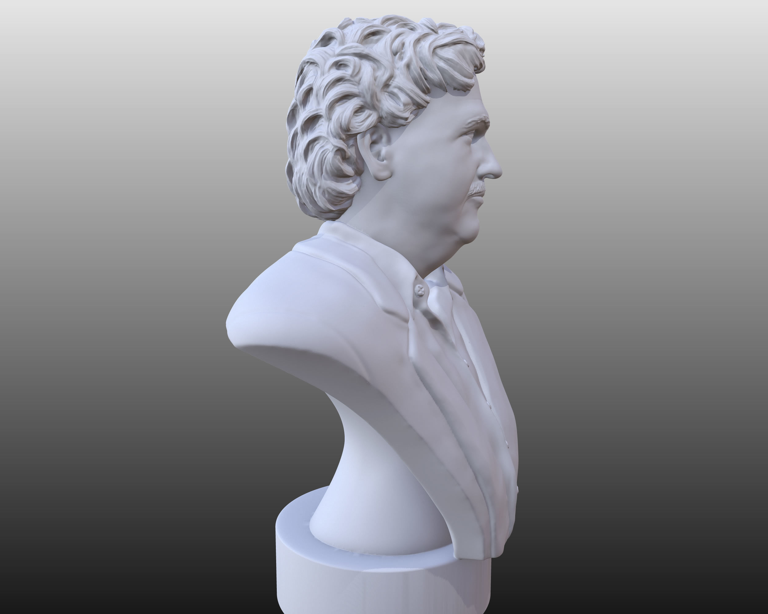 Escobar and Reagan 3D printable portraits pack 3D print model_5