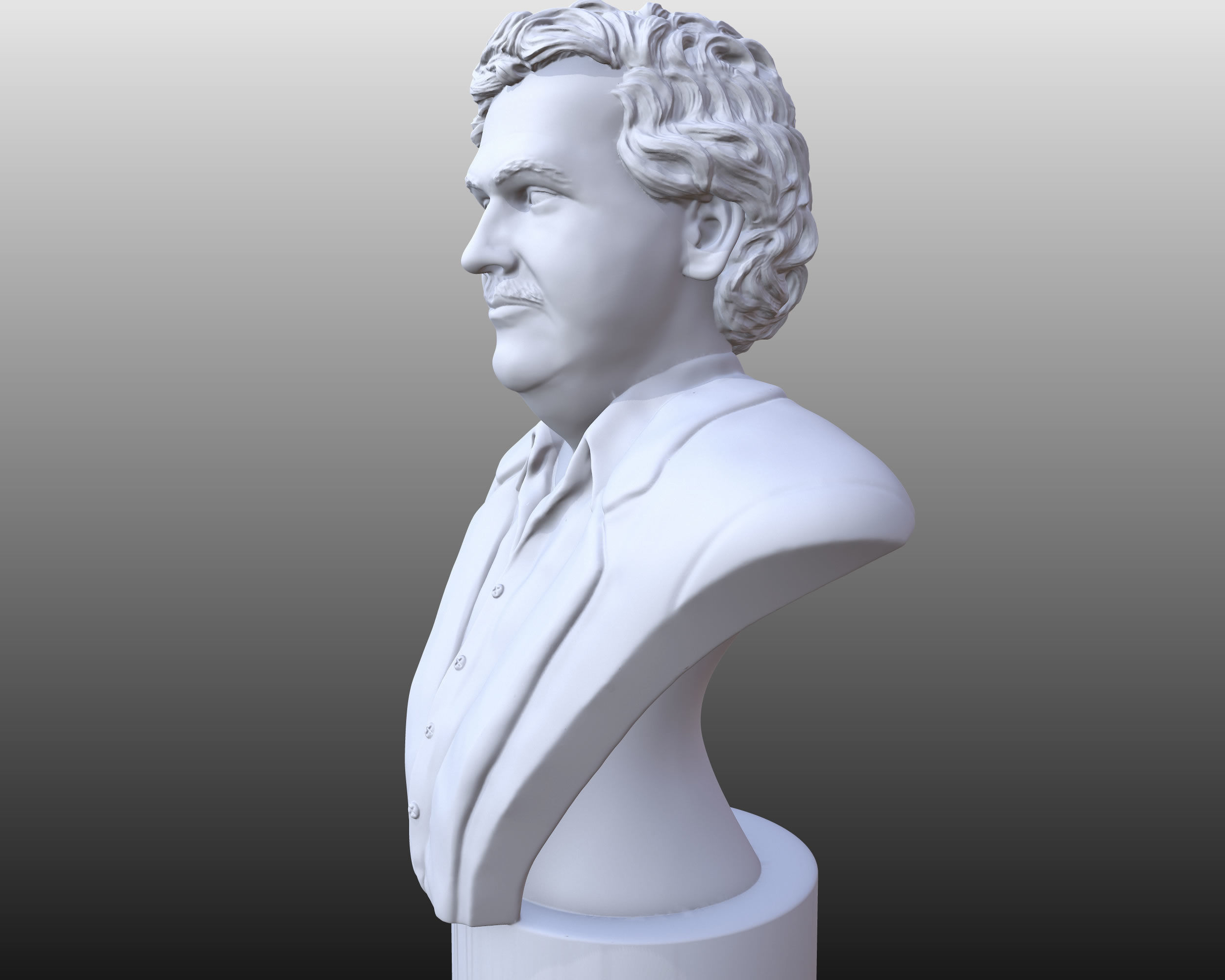 Escobar and Reagan 3D printable portraits pack 3D print model_3