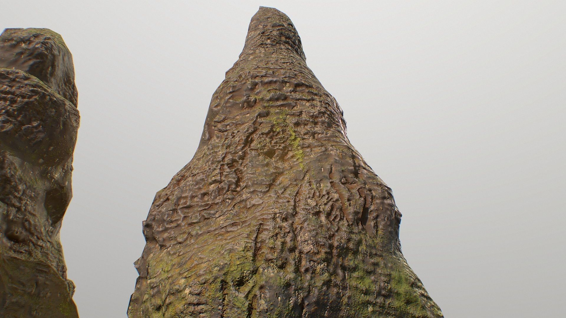 Low poly mossy rocks environment assets Low-poly 3D model_5