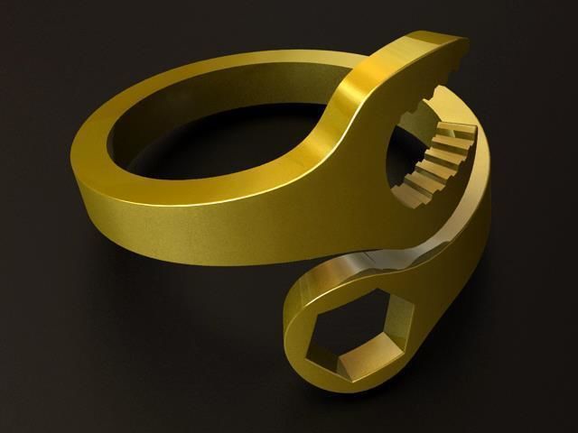 Wrench Ring 3D print model_3