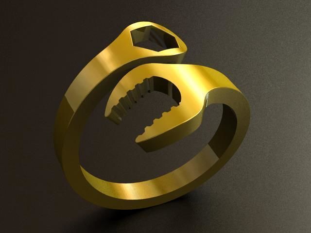 Wrench Ring 3D print model_2