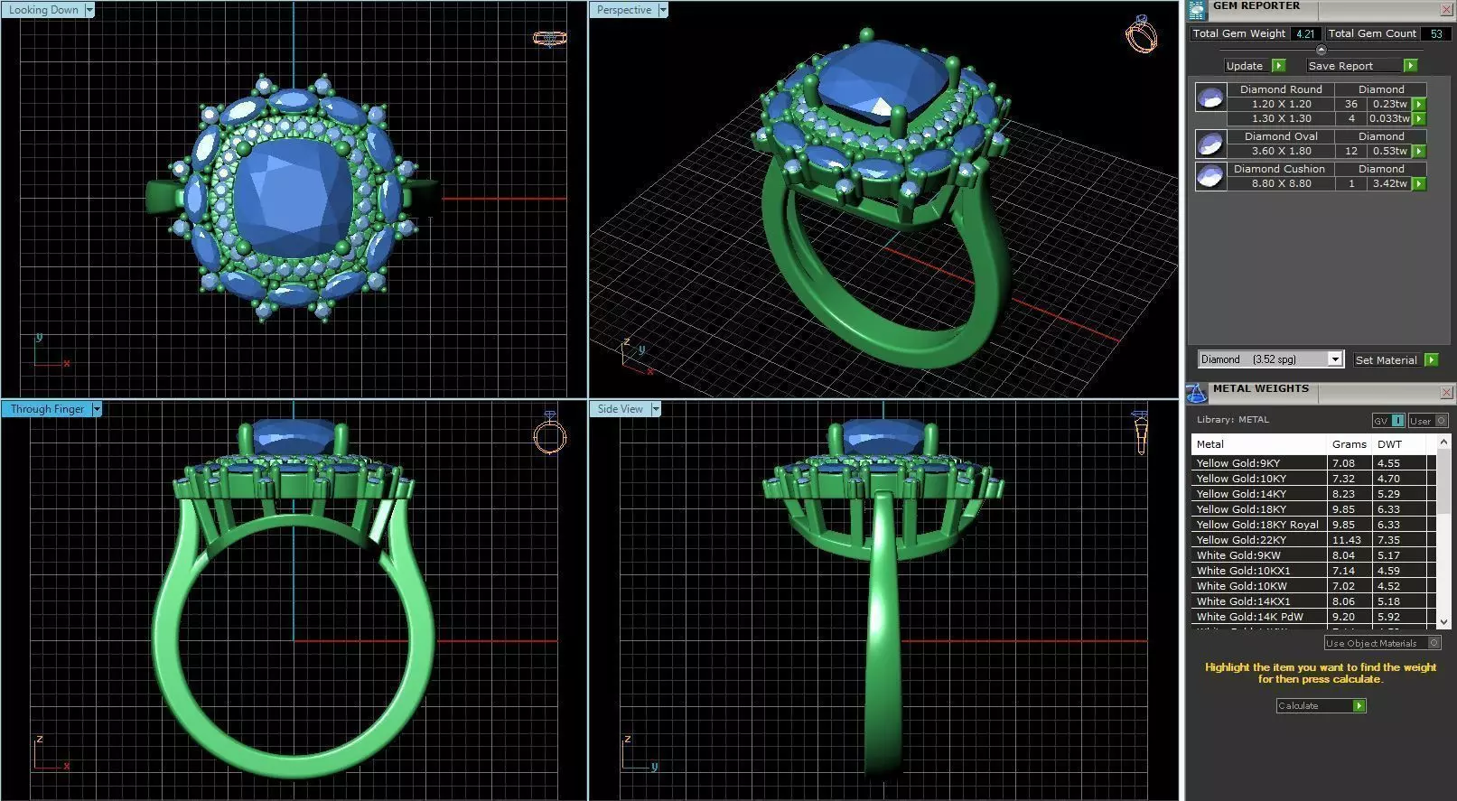Engagement Ring Design R-002-SS 3D print model_0