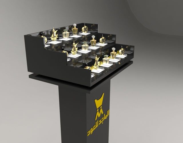 display stand 2 all perfume model are included  3D model