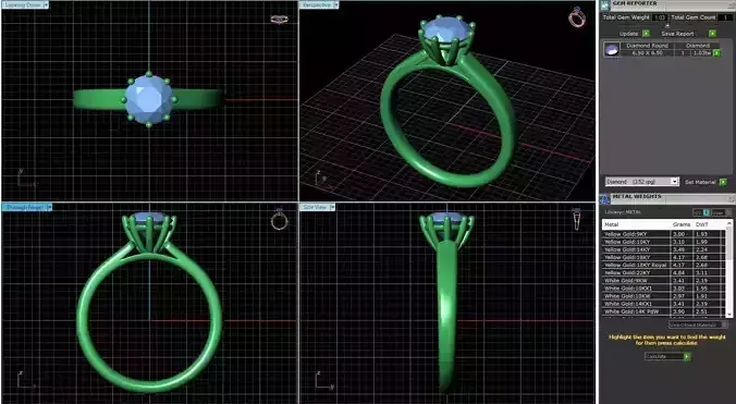 Engagement Ring Design R-003-SS