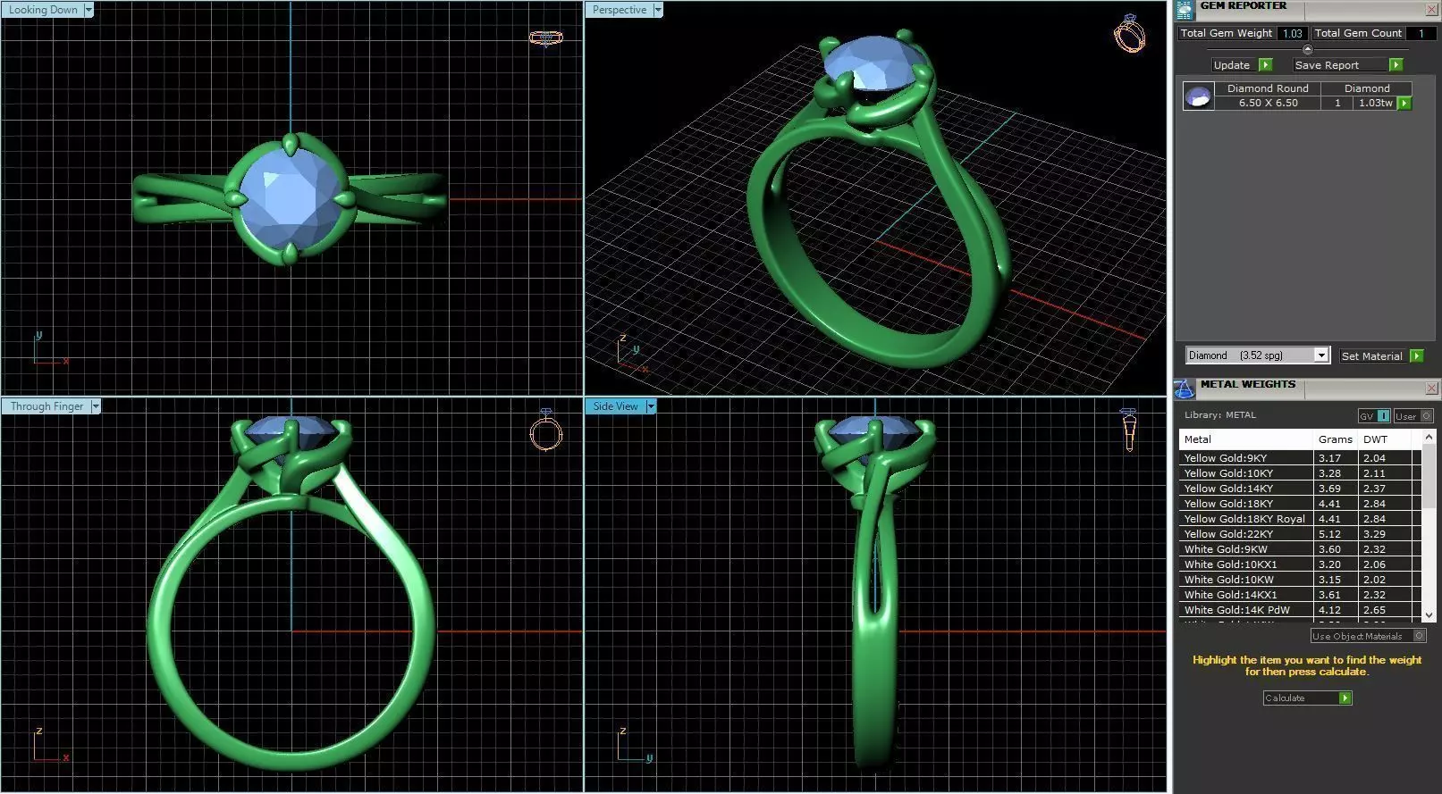 Engagement Ring Design R-004-SS 3D print model_0