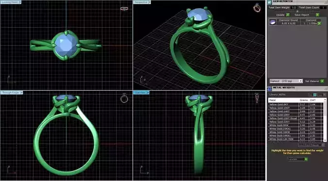 Engagement Ring Design R-004-SS