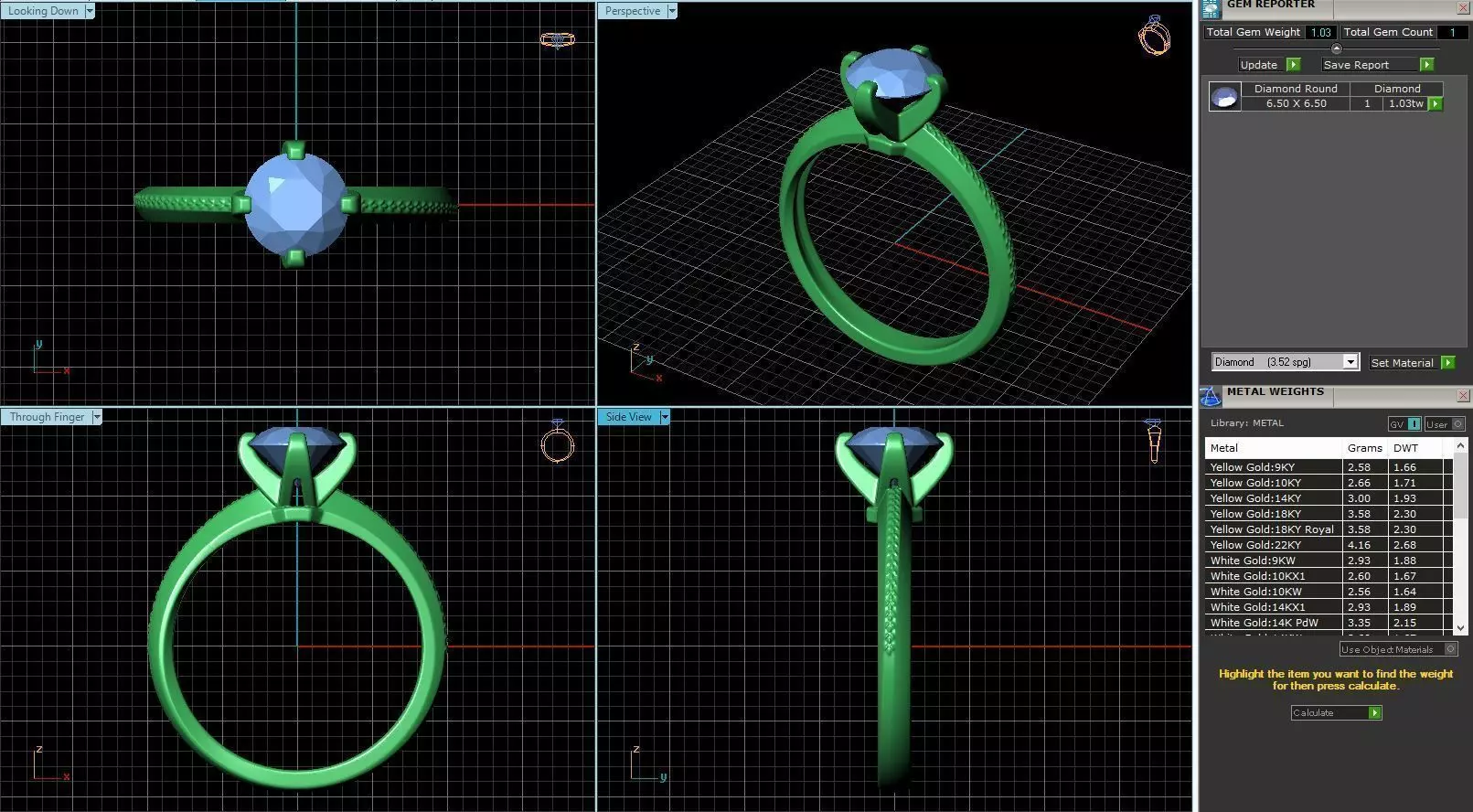Engagement Ring Design R-005-SS 3D print model_0