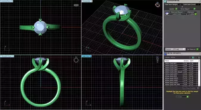 Engagement Ring Design R-006-SS