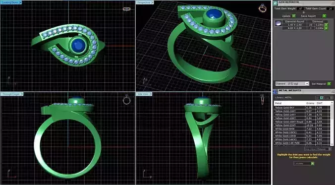 Engagement Ring Design R-007-SS