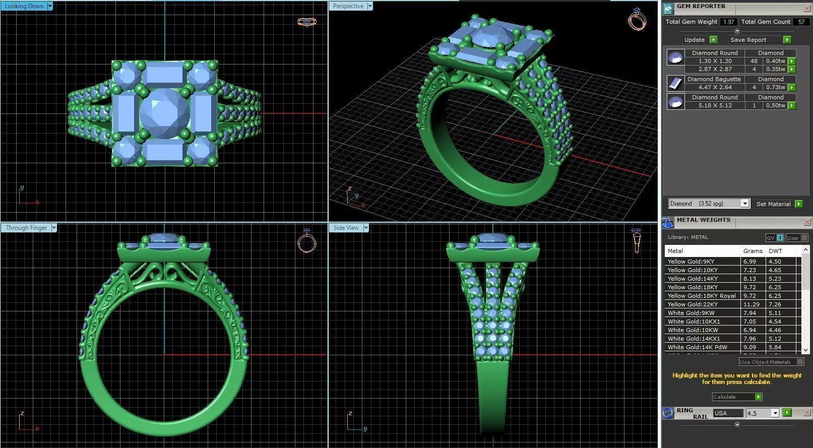 Engagement Ring Design R-011-SS 3D print model_0