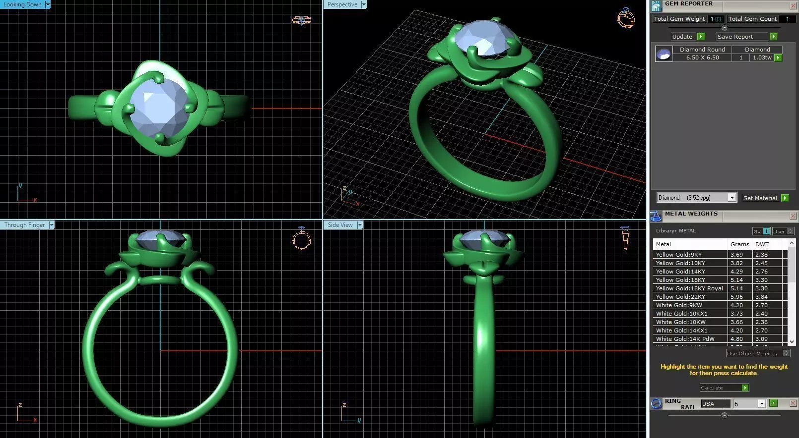 Engagement Ring Design R-013-SS 3D print model_0