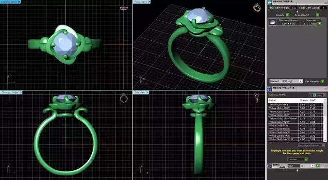 Engagement Ring Design R-013-SS