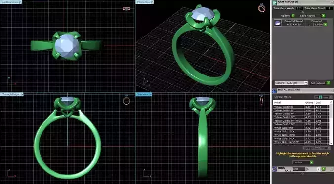 Engagement Ring Design R-014-SS