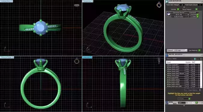 Engagement Ring Design R-018-SS