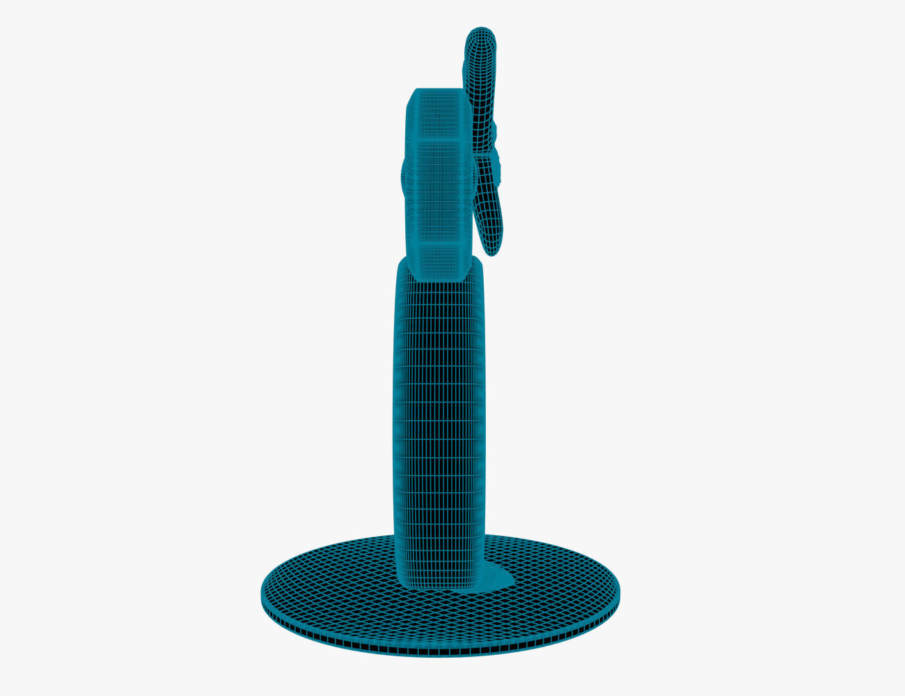 Metal Owl 3D model_7