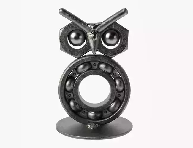 Metal Owl 3D model