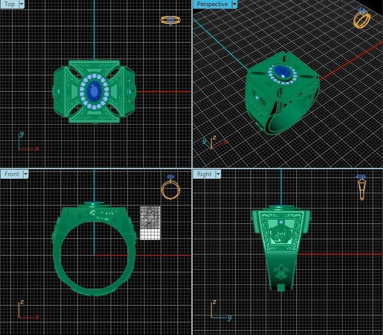 Ring T00770 3D print model_2