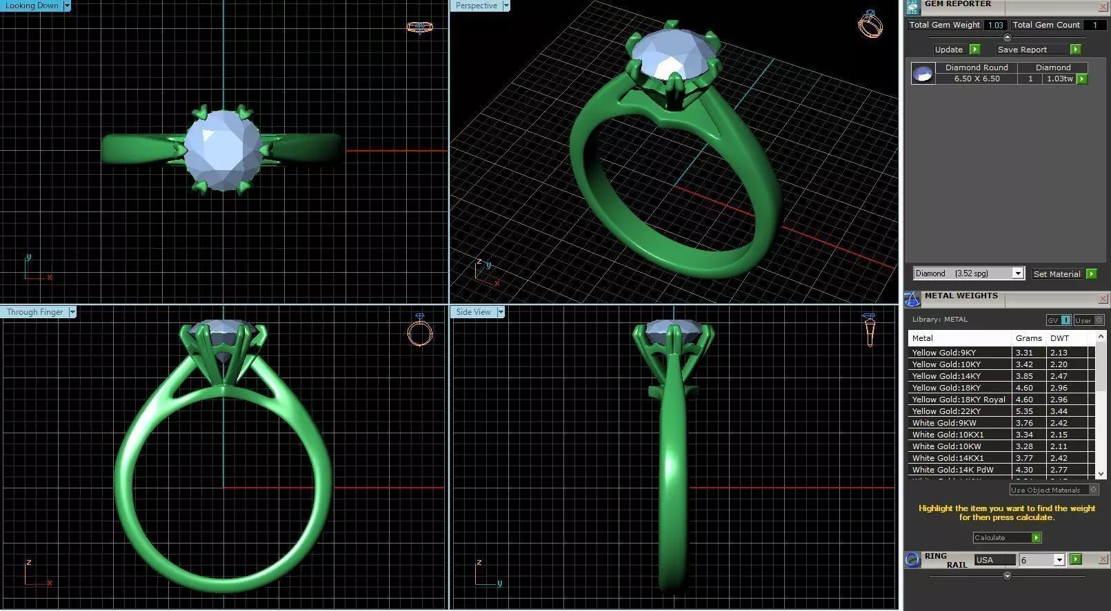 Engagement Ring Design R-021-SS 3D print model_0