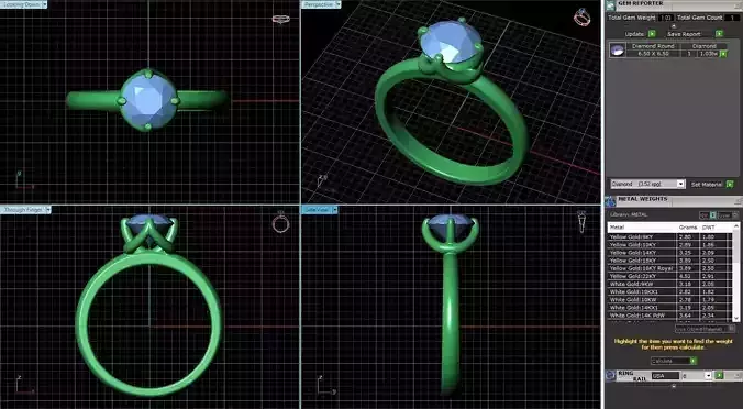 Engagement Ring Design R-023-SS