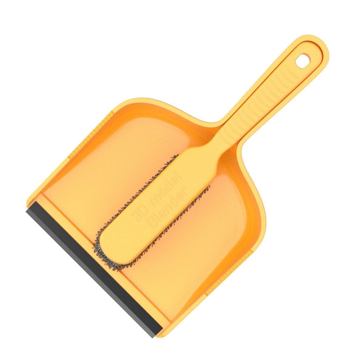 Dustpan with the  Brush 3D model_8