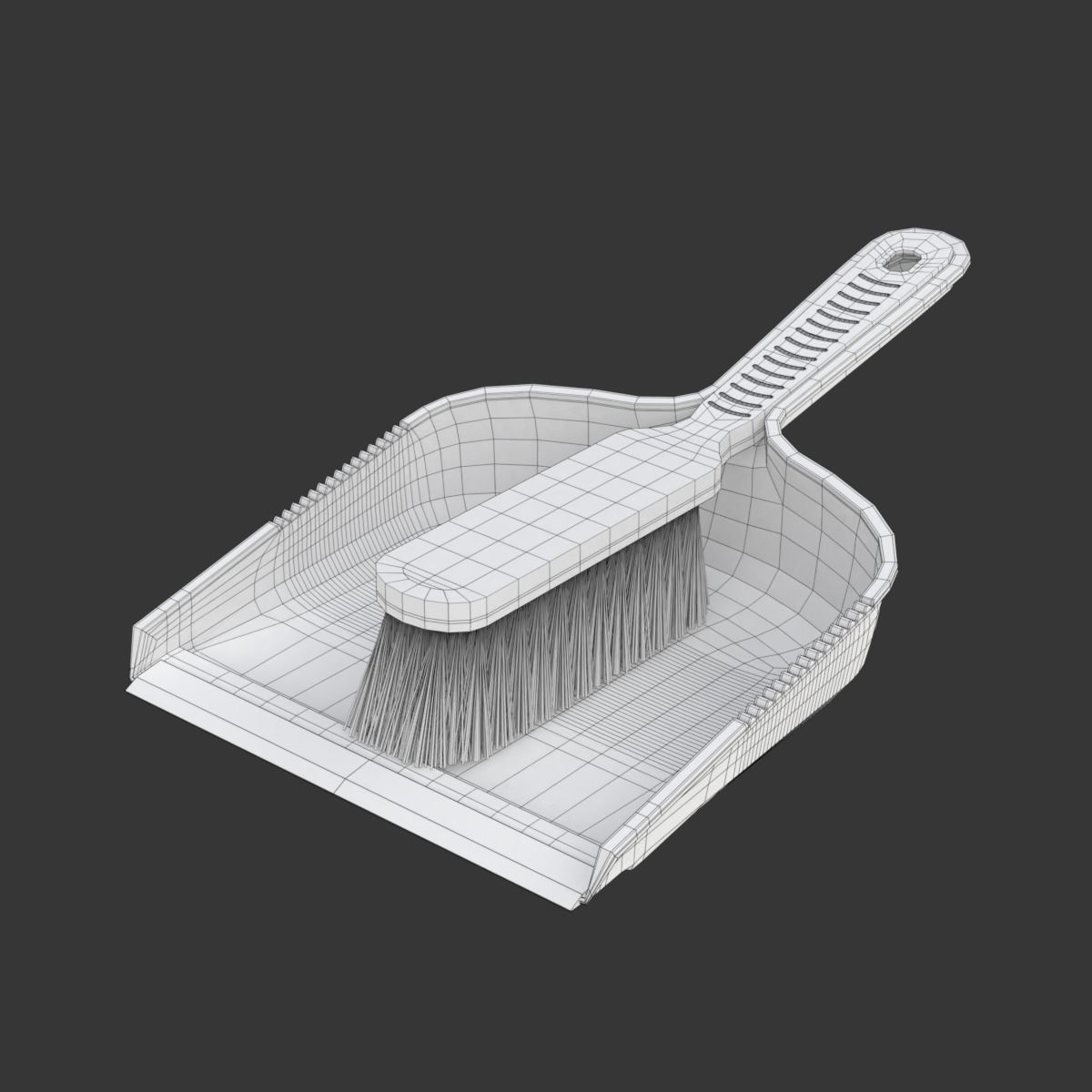Dustpan with the  Brush 3D model_28