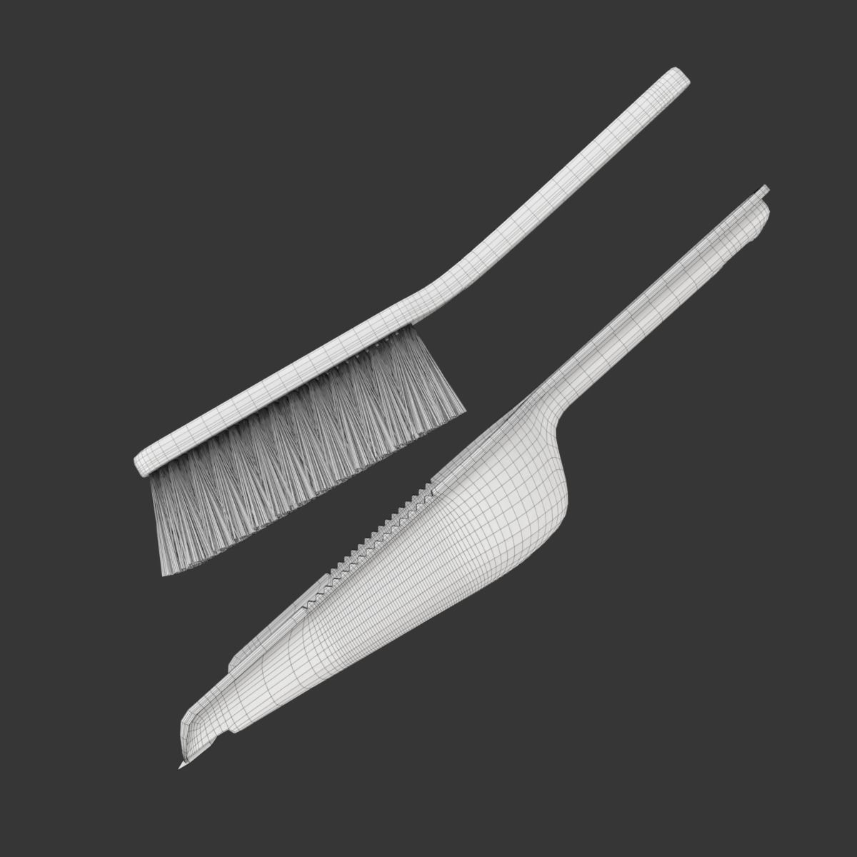Dustpan with the  Brush 3D model_26