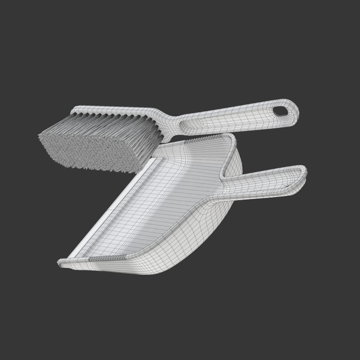 Dustpan with the  Brush 3D model_24