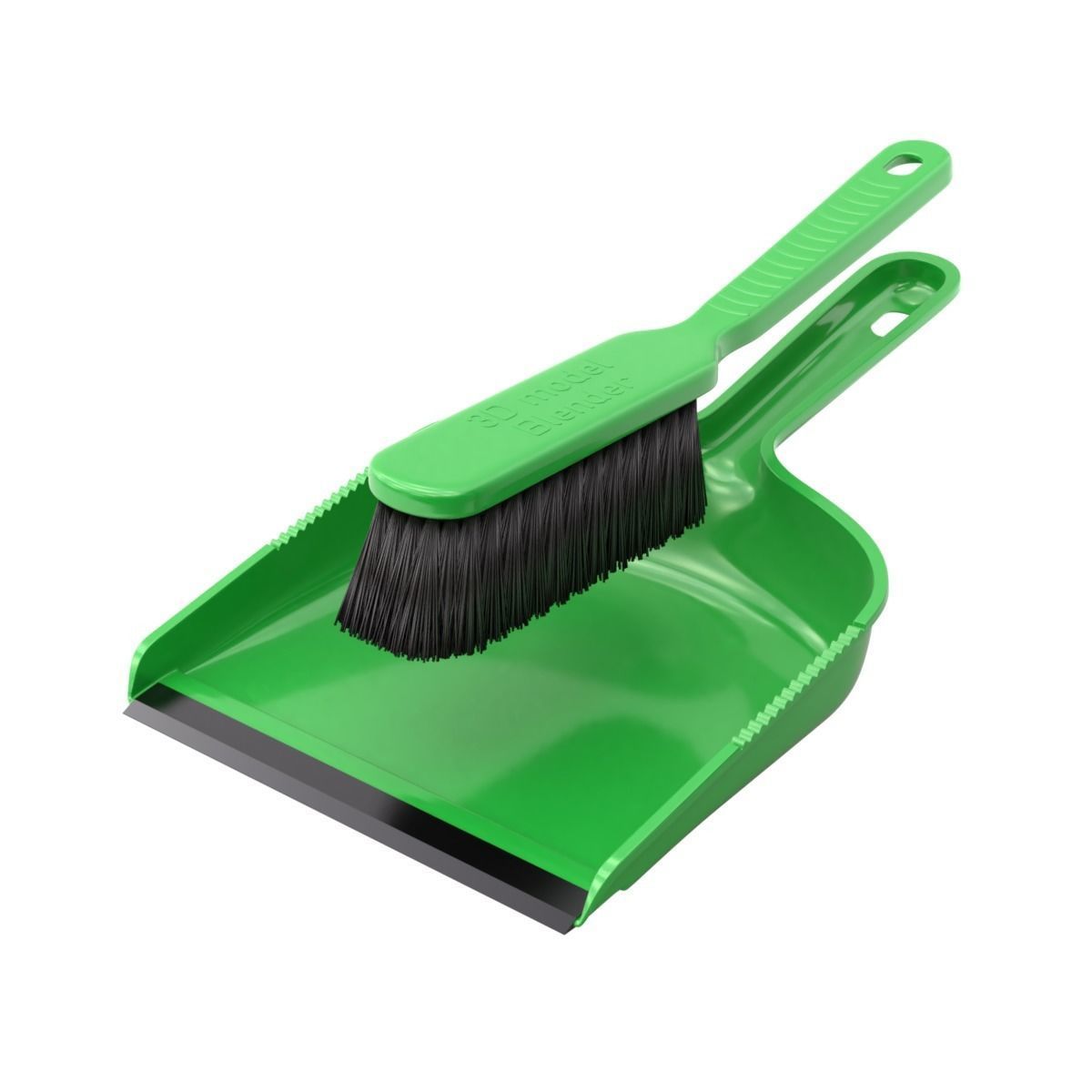 Dustpan with the  Brush 3D model_1