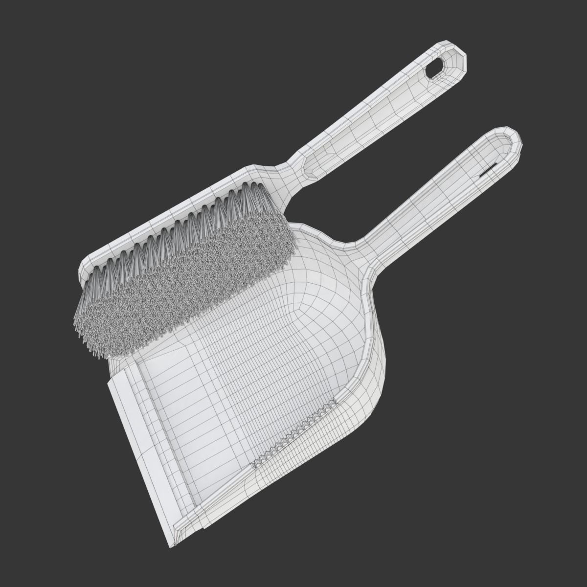 Dustpan with the  Brush 3D model_22