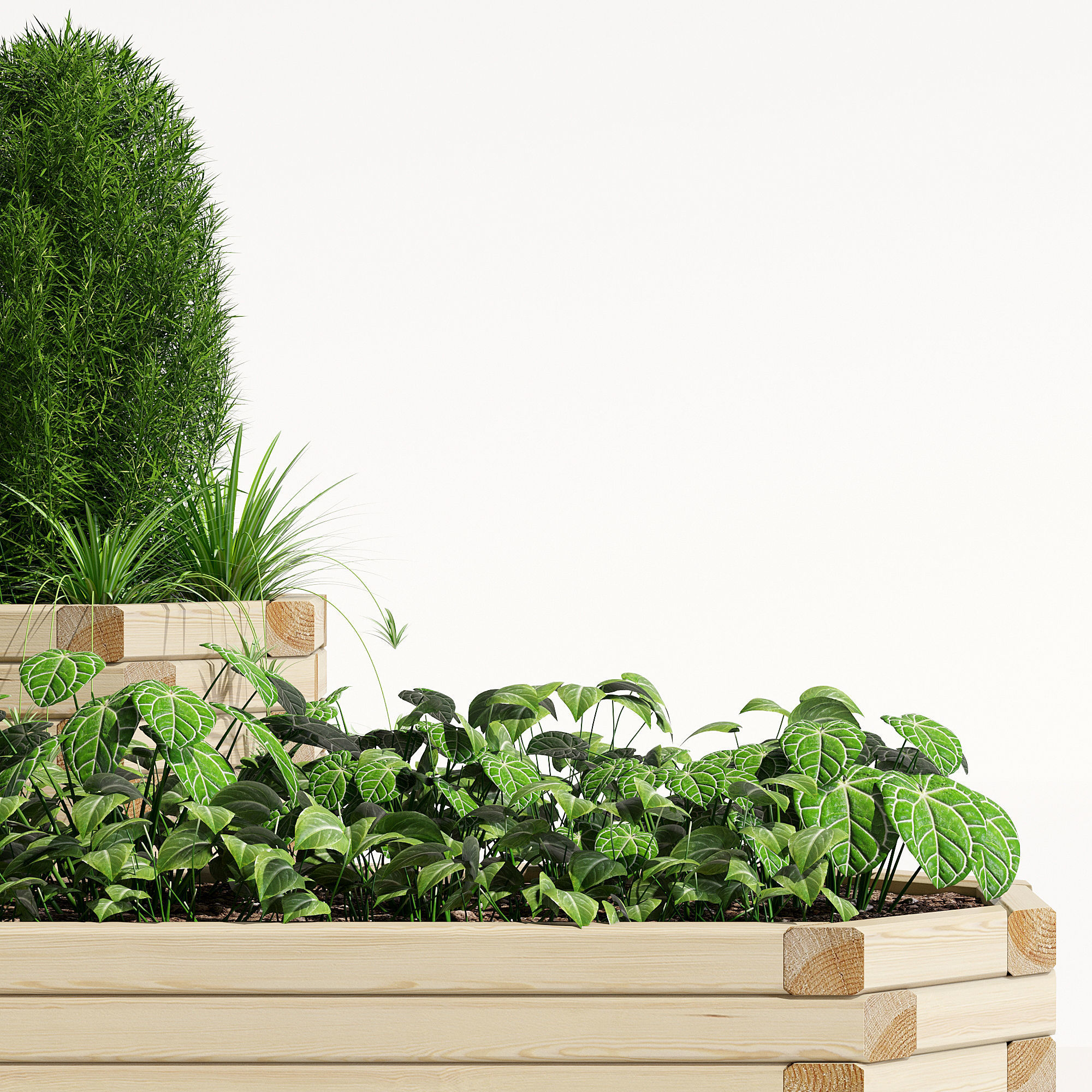 Richmond planter 3D model_5