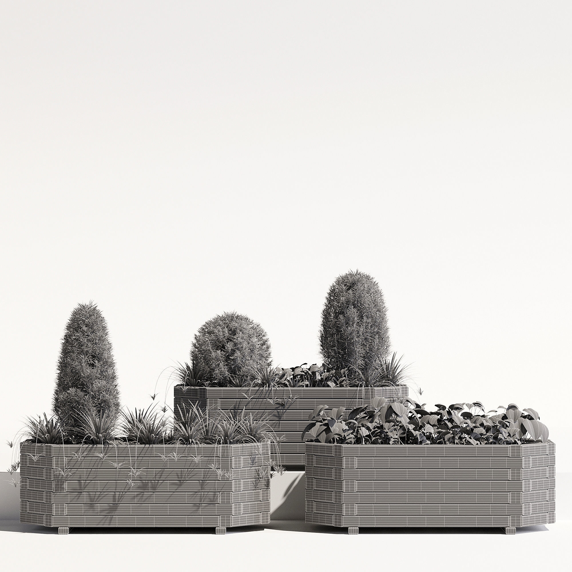 Richmond planter 3D model_6