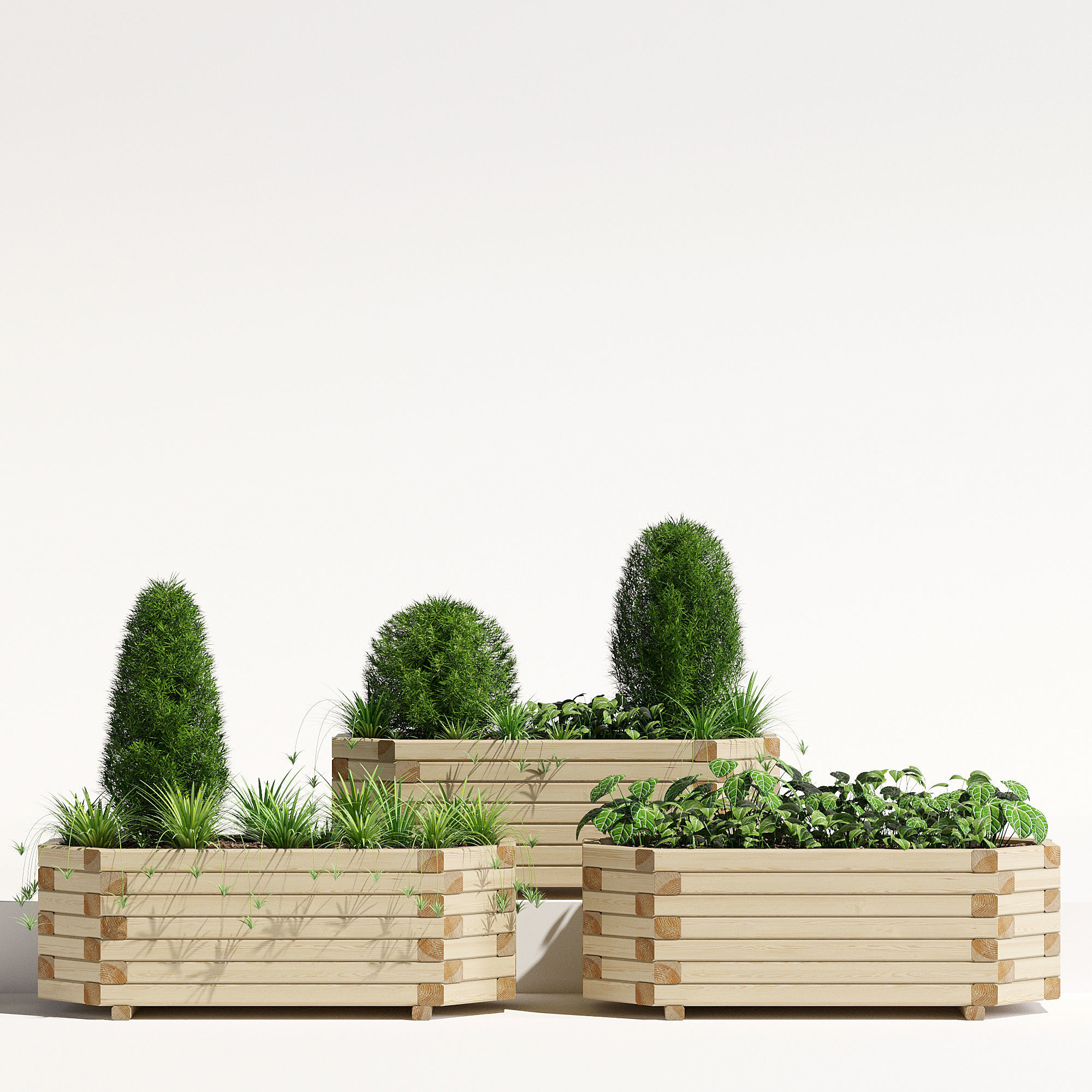 Richmond planter 3D model_2