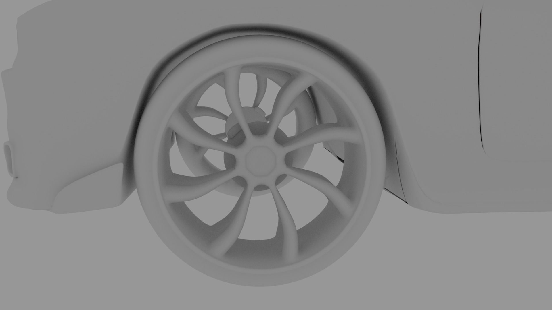 dodge challenger hellcat  Low-poly 3D model_10