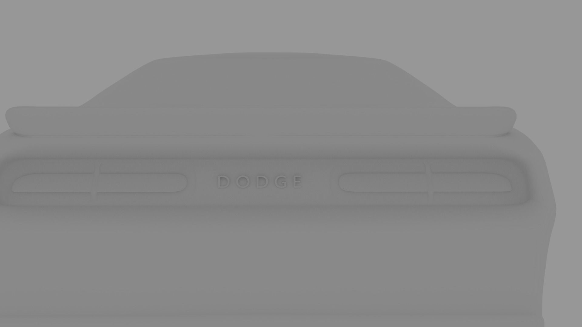 dodge challenger hellcat  Low-poly 3D model_9