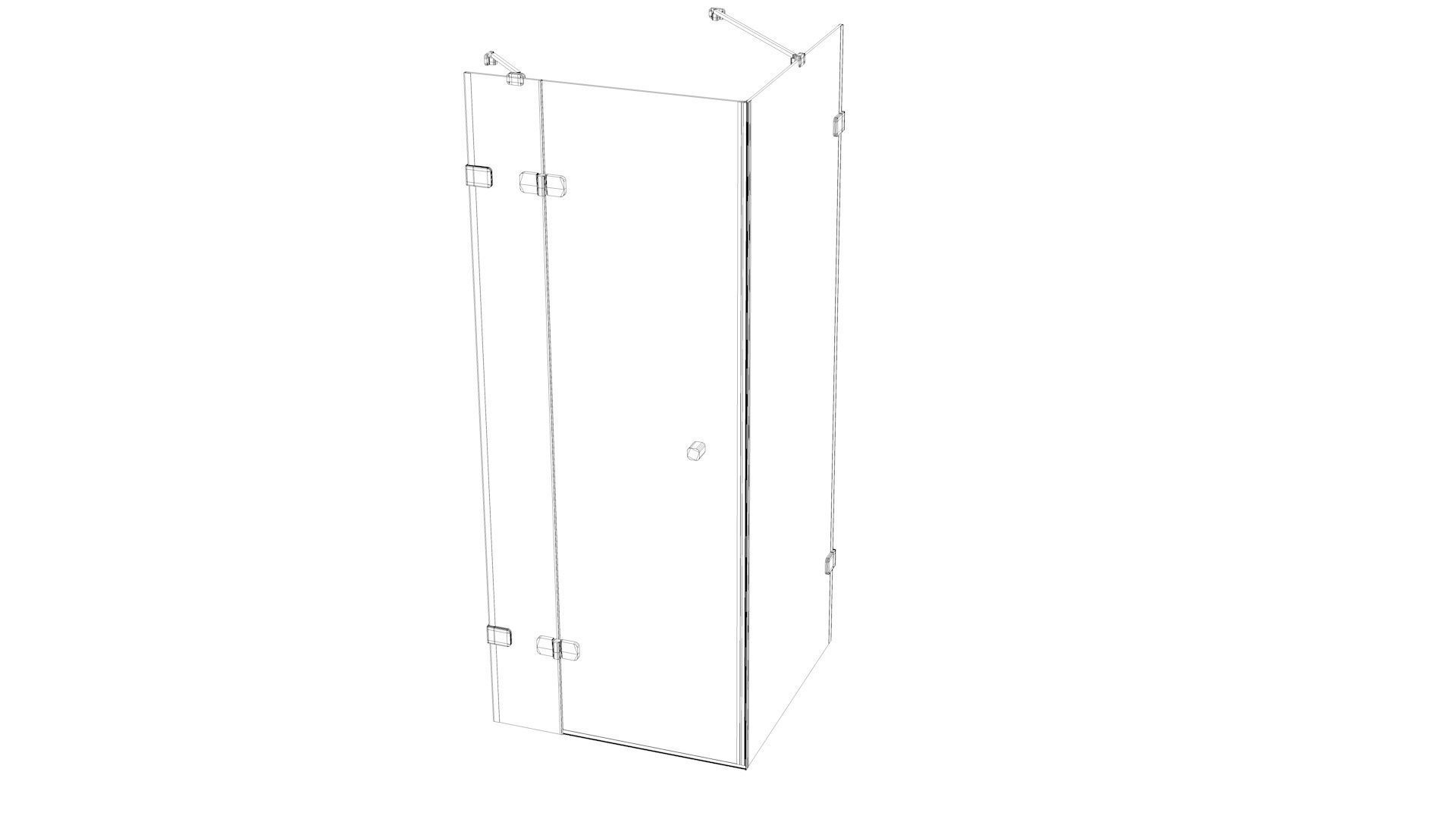 Shower wall Collection 1 Low-poly 3D model_15