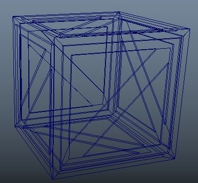 3D textured simple crate model Low-poly 3D model_2