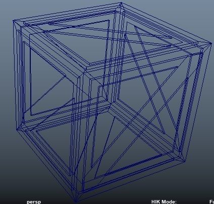 3D textured simple crate model Low-poly 3D model_3