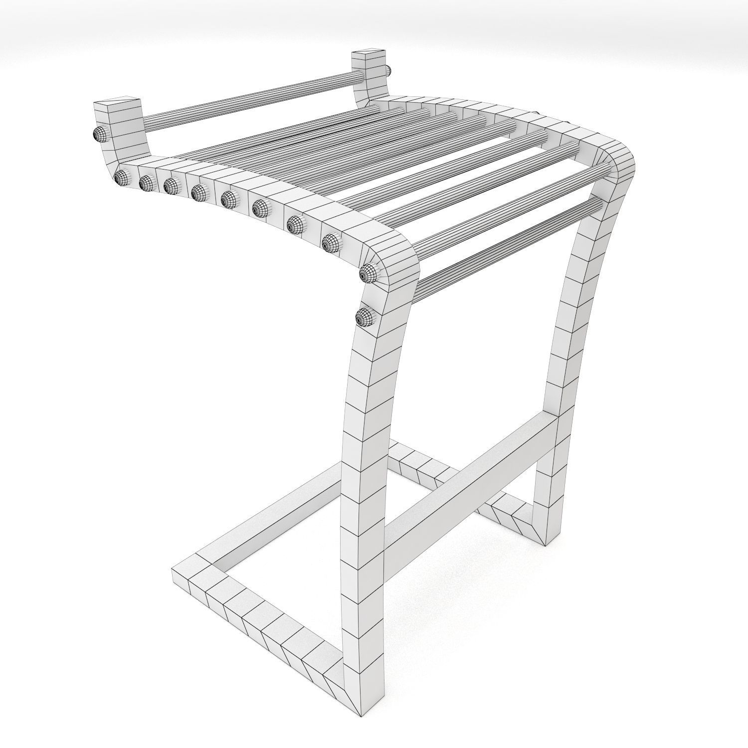 Industrial Furniture Set 3D model_5