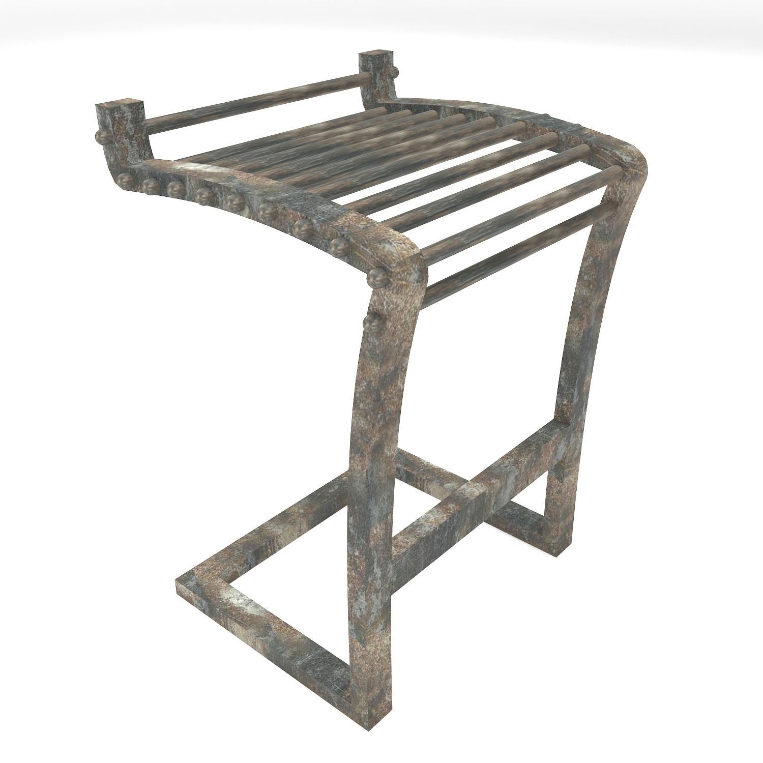 Industrial Furniture Set 3D model_4