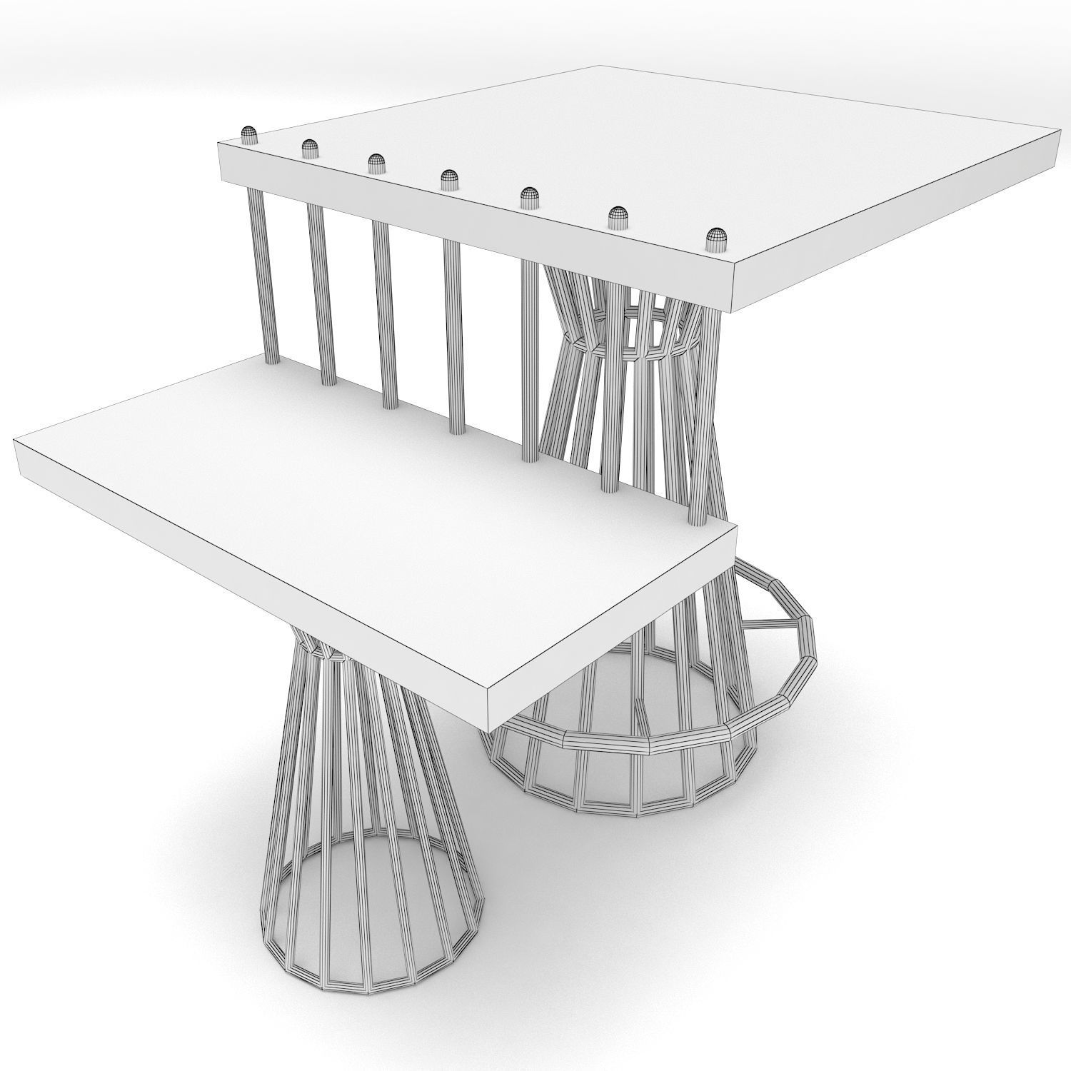 Industrial Furniture Set 3D model_3