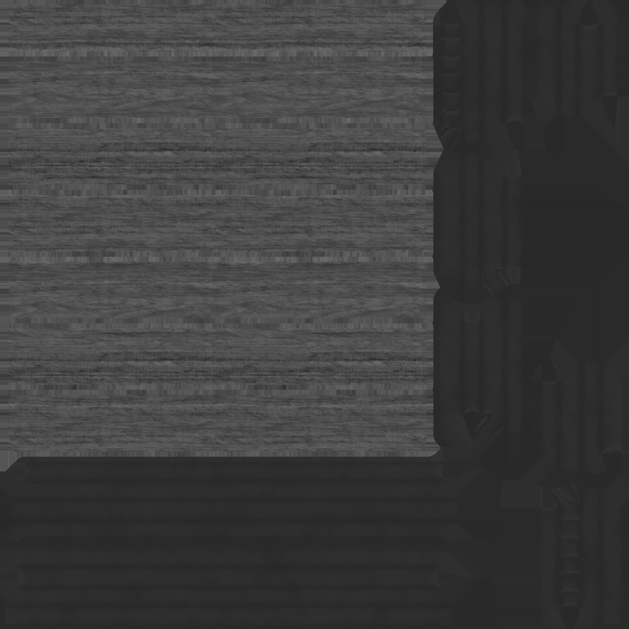 Architectural Park Wood stainless steel Bench Low-poly 3D model_6