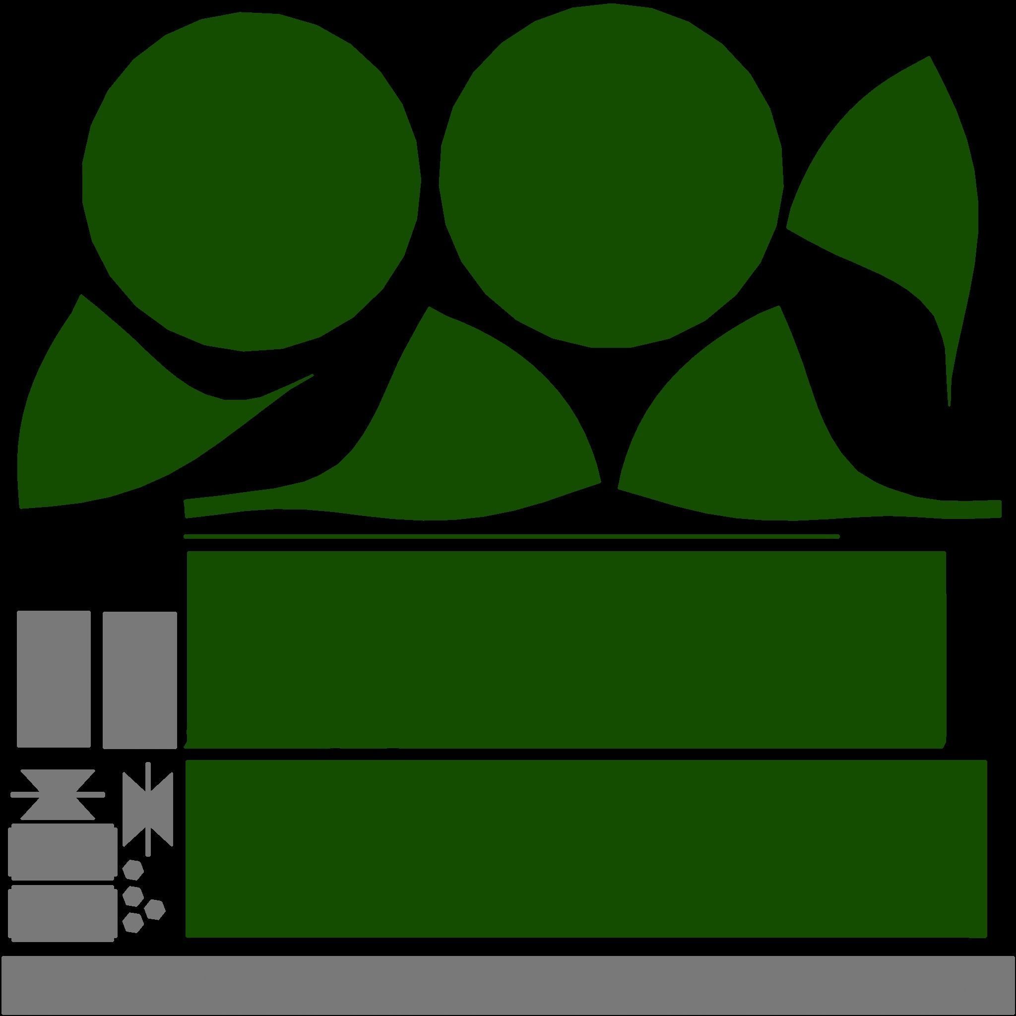 Architectural Park garbage can  Low-poly 3D model_5