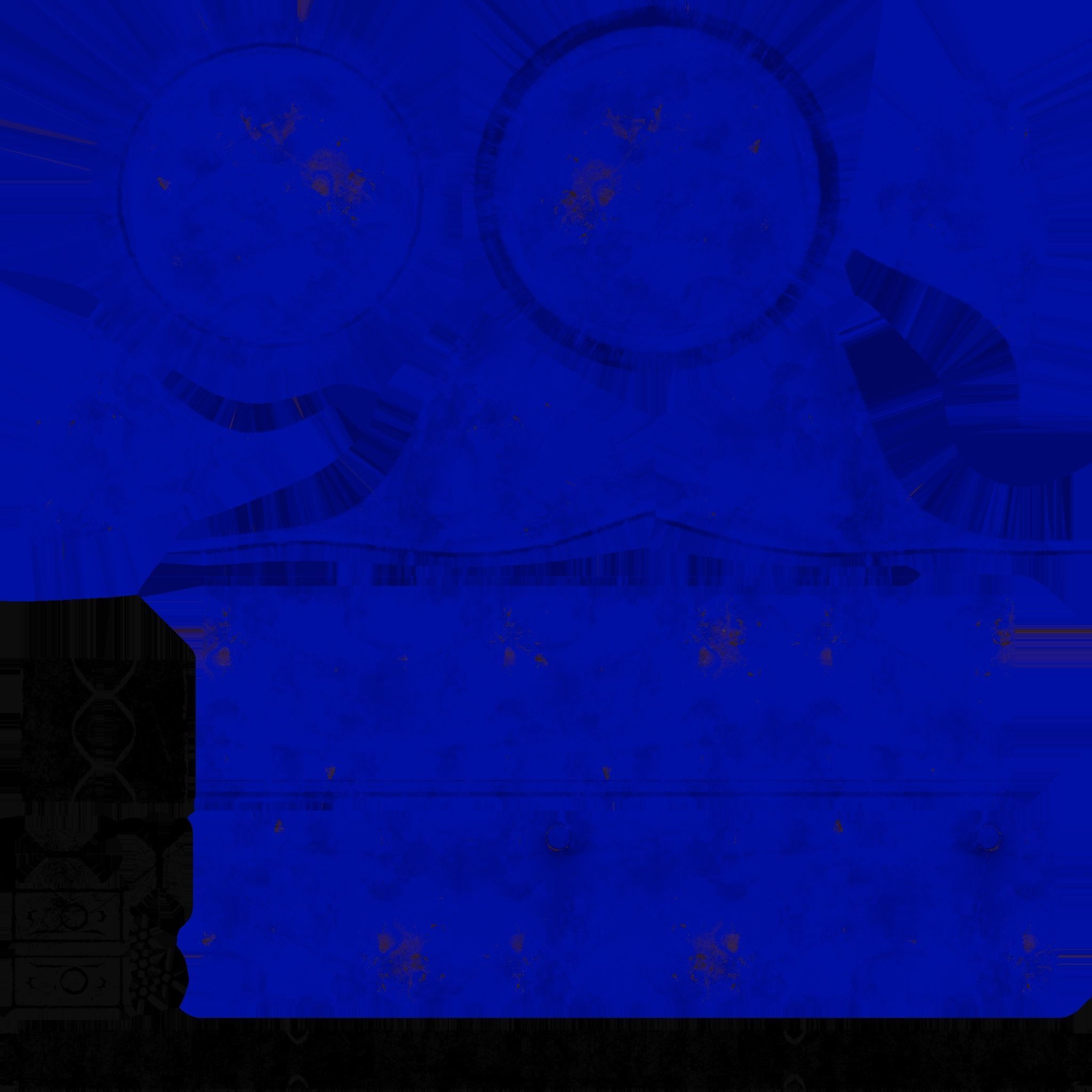 Architectural Park garbage can  Low-poly 3D model_8