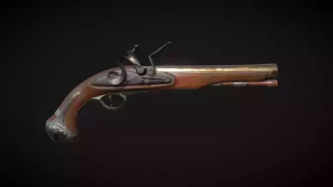 Aged Flintlock Pistol